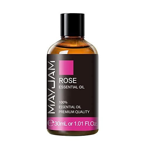 MAYJAM Rosenöl 30ml – 100% reines Aromatherapieöl für Massage, Diffuser & Seifenherstellung
