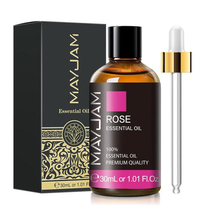 MAYJAM Rosenöl 30ml – 100% reines Aromatherapieöl für Massage, Diffuser & Seifenherstellung