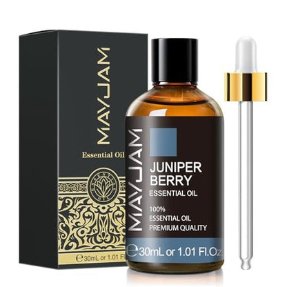 MAYJAM Wacholderbeeren Ätherisches Öl 30 ml – 100% reines Wacholderöl für Aromatherapie, Massage, Diffuser und Seifenherstellung