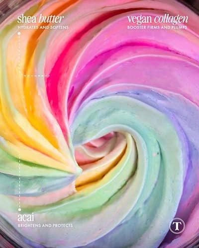 Truly Beauty Unicorn Whipped Body Polish mit Chia, Acai und Rose – Shea-Butter für Frauen, Körpercreme für weichere, glattere und strahlende Haut – 59 ml