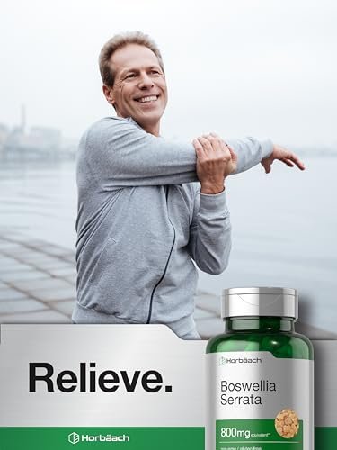 Horbäach Boswellia Serrata Extrakt Kapseln | 120 Stück | Pflanzliches Nahrungsergänzungsmittel | Non GVO, Glutenfrei