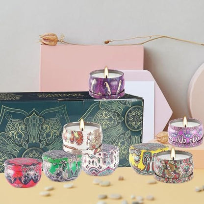 Howemon 24-teiliges Duftkerzen-Set für Zuhause – Entspannung und Stressabbau mit natürlichem Sojawachs – Geschenk für Frauen, Mama, beste Freundin, Ehefrau, Geburtstag