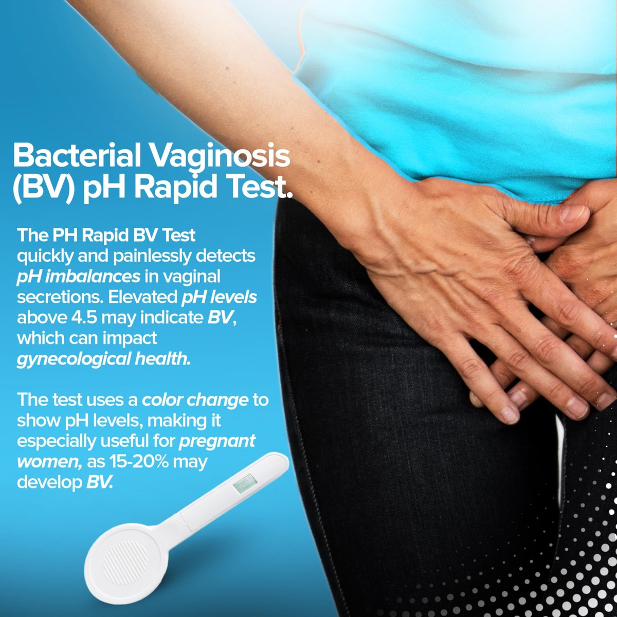 One Step Vaginal pH Bakterielle Vaginose Testkit, 5 Testkits, BV, Hefepilzinfektion, Feminine Vaginalgesundheit, pH-Balance für Frauen, einzeln folienverpackt