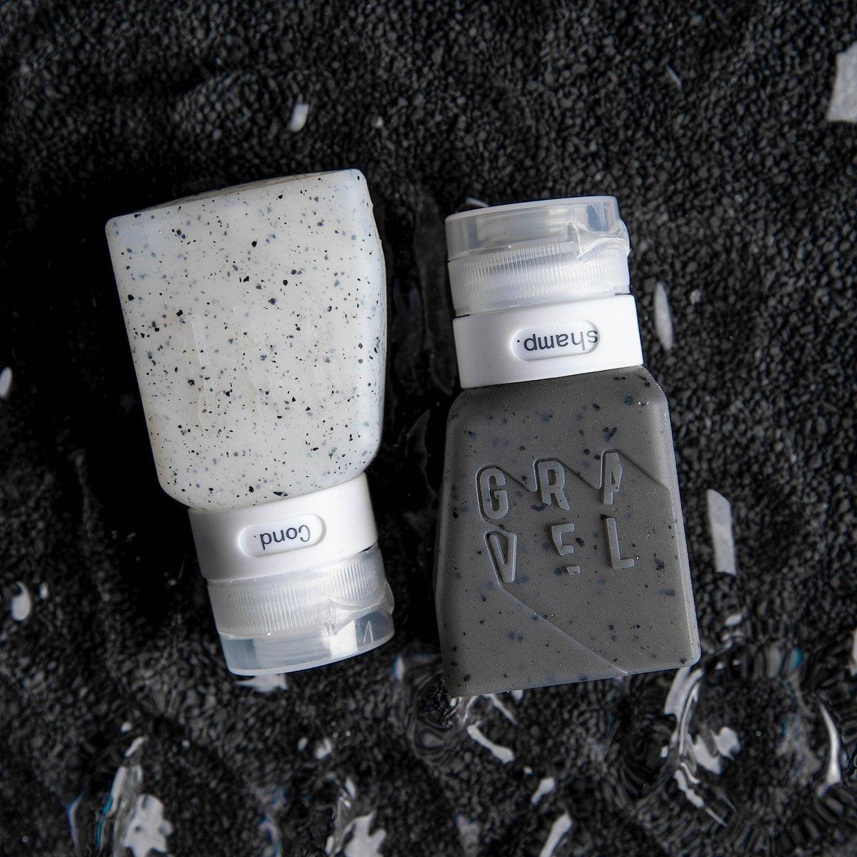Gravel TSA-zugelassene Reiseflaschen – Auslaufsicher, BPA-frei, kompakte Kulturbehälter (4er-Pack, 90 ml)