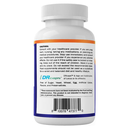 Vitamatic Lactobacillus Rhamnosus 5 Milliarden pro Kapsel (10 Milliarden pro 2 Kapseln) - 60 Kapseln - Fortschrittliche Verdauungs- & Immununterstützung - Mit Präbiotikum Inulin-Faser