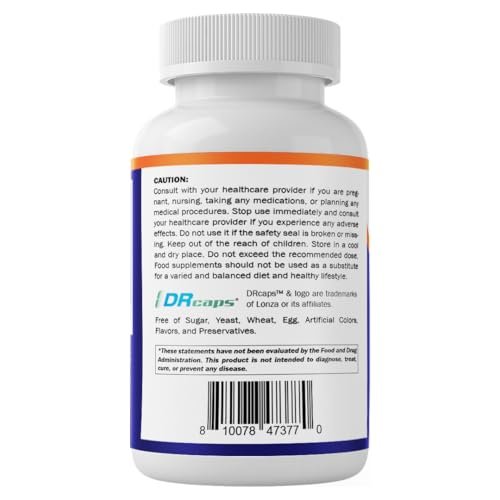 Vitamatic Lactobacillus Reuteri Complex – 22 Milliarden KBE pro Kapsel mit verzögerter Freisetzung – 60 Kapseln – Unterstützung für Verdauung und Darmgesundheit – mit präbiotischem Inulin