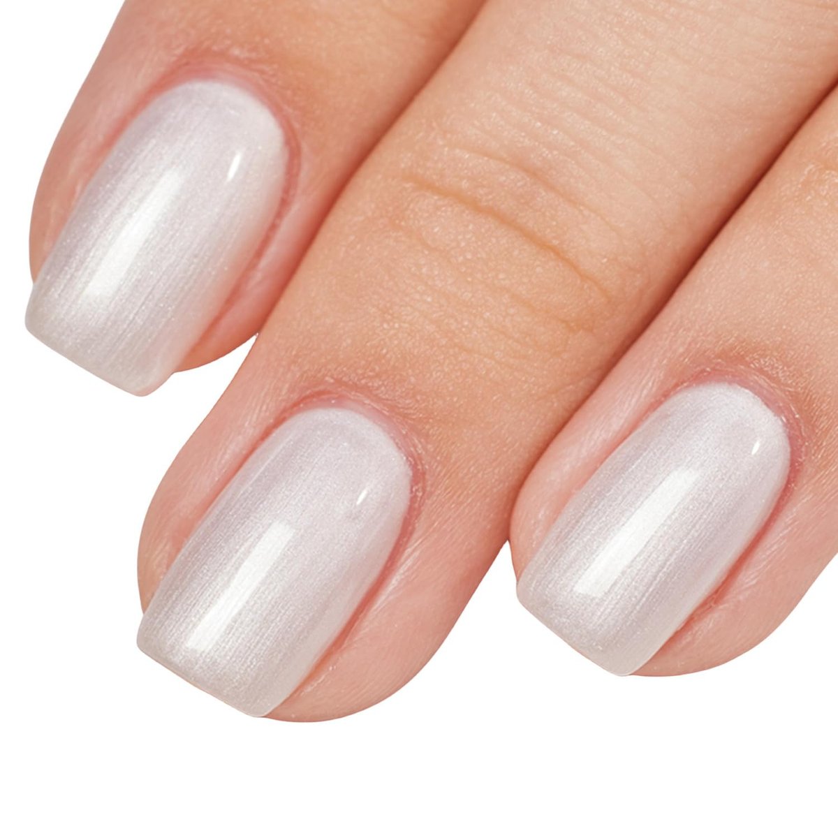 MEMEDA Perlweiß Glitzer Gel Nagellack 8 ML – Schimmernder Mermaid Effekt, UV/LED Aushärtung, für Salon und DIY Maniküre