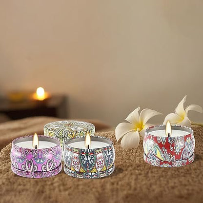 Duftkerzen Geschenkset – 24er Pack, 2,5 oz Sojawachs Aromatherapie Kerzen für Zuhause, Romantische Kerzen Geschenk für Muttertag Weihnachten Valentinstag Geburtstag