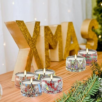 Duftkerzen Geschenkset – 24er Pack, 2,5 oz Sojawachs Aromatherapie Kerzen für Zuhause, Romantische Kerzen Geschenk für Muttertag Weihnachten Valentinstag Geburtstag