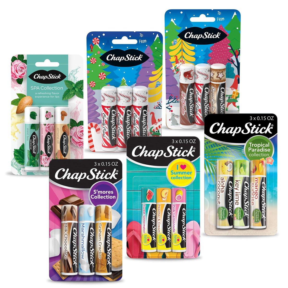 ChapStick Fan Favorites Multi-Pack – 6 Packungen mit je 3 Lippenbalsam-Sticks (0,15 oz pro Stick)