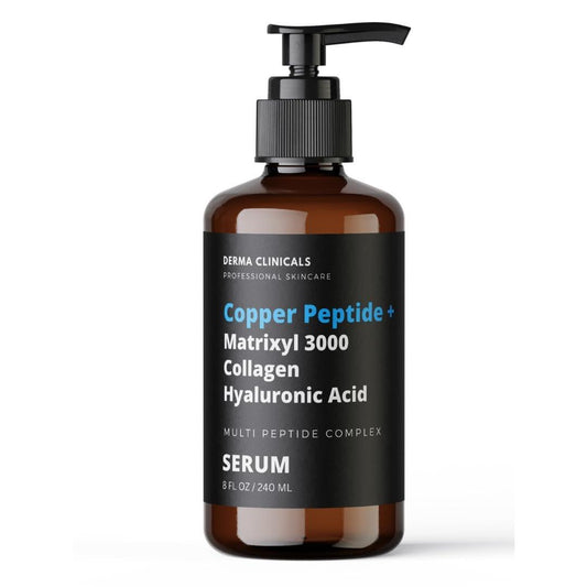 Copper Peptide + Matrixyl 3000, Collagen, Hyaluronsäure Serum für das Gesicht, Multi-Peptid-Straffungs- und Polsterungsserum, Anti-Falten, Anti-Aging Gesichtsserum - 240 ml