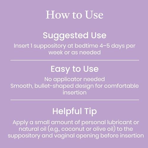 NewLife Naturals Vitamin E Vaginalzäpfchen 38 IU ESoothe – Feuchtigkeit & Hydratation – Natürliche, östrogenfreie Intimpflege – 24 Stück