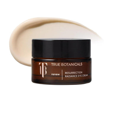 True Botanicals Resurrection Radiance Brightening Eye Cream – Reduziert dunkle Augenringe, feine Linien, Fältchen & Schwellungen | Dermatologisch getestet, natürlich, vegan | 0,5 oz (15 ml)
