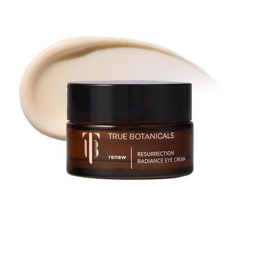 True Botanicals Resurrection Radiance Brightening Eye Cream – Reduziert dunkle Augenringe, feine Linien, Fältchen & Schwellungen | Dermatologisch getestet, natürlich, vegan | 0,5 oz (15 ml)