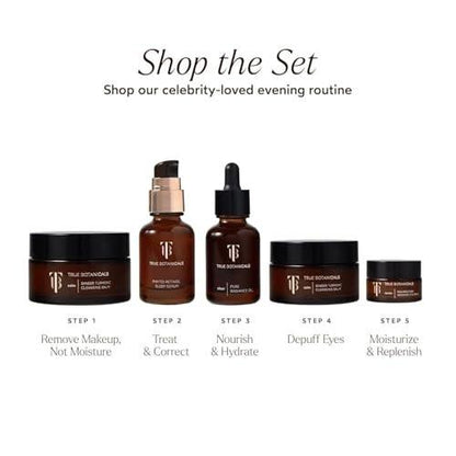 True Botanicals Resurrection Radiance Brightening Eye Cream – Reduziert dunkle Augenringe, feine Linien, Fältchen & Schwellungen | Dermatologisch getestet, natürlich, vegan | 0,5 oz (15 ml)