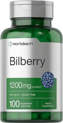 Horbäach Heidelbeer-Fruchtextrakt | 100 Kapseln | Vegetarisch, Nicht-GVO, Glutenfrei