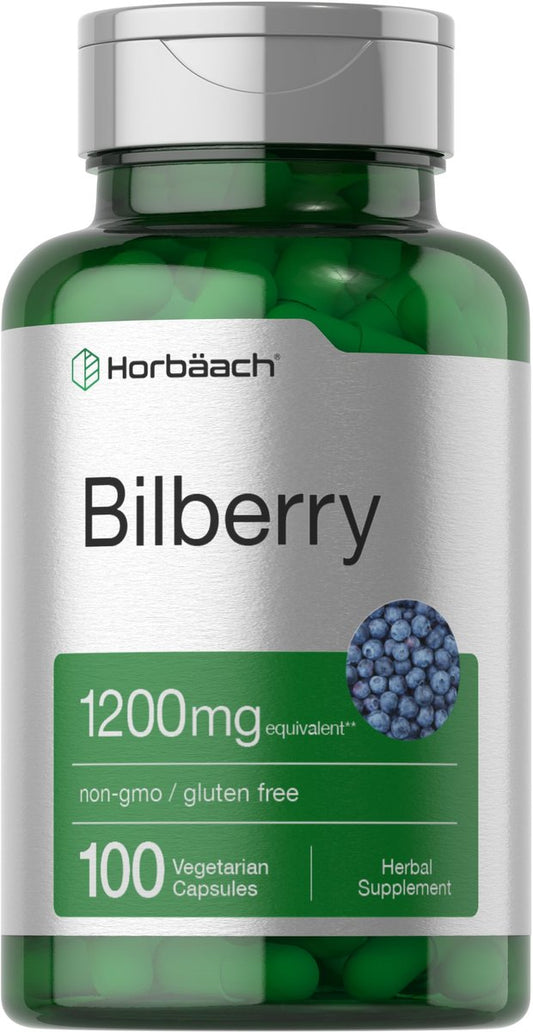 Horbäach Heidelbeer-Fruchtextrakt | 100 Kapseln | Vegetarisch, Nicht-GVO, Glutenfrei