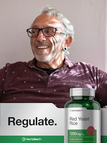 Horbäach Roter Reis 1200 mg | 120 Kapseln | Non-GMO, Glutenfrei