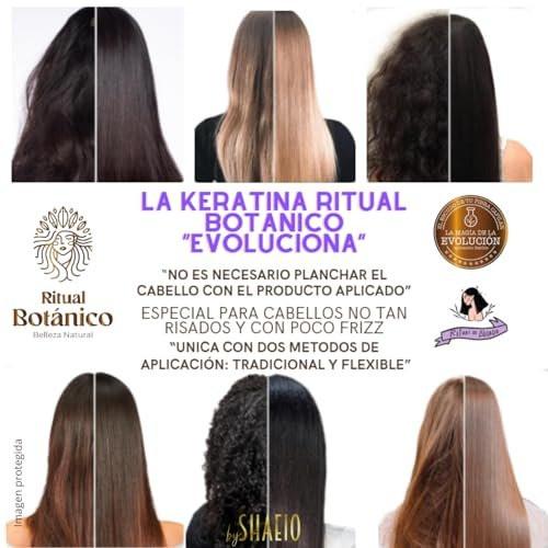 SHAEIO Keratin-Haarmaske - 1 Liter. RITUAL BOTANICO Kolumbianische Bio-Keratina für das Haar mit 12 natürlichen Ölen und Aminosäuren