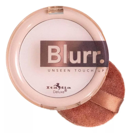 Italia Deluxe Blurr Unseen Touch Up Set & Blot Mattifier – Setting Primer Balm, 0,1 Unze (1er Pack), Transparent