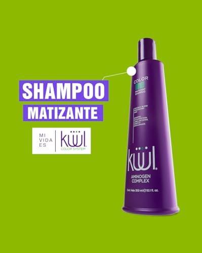 KUUL MATIZANT SHAMPOO 33,81 oz - Lila Shampoo für graues, blondes und blondiertes Haar (Lila Flüssigkeit) - 1000 ml