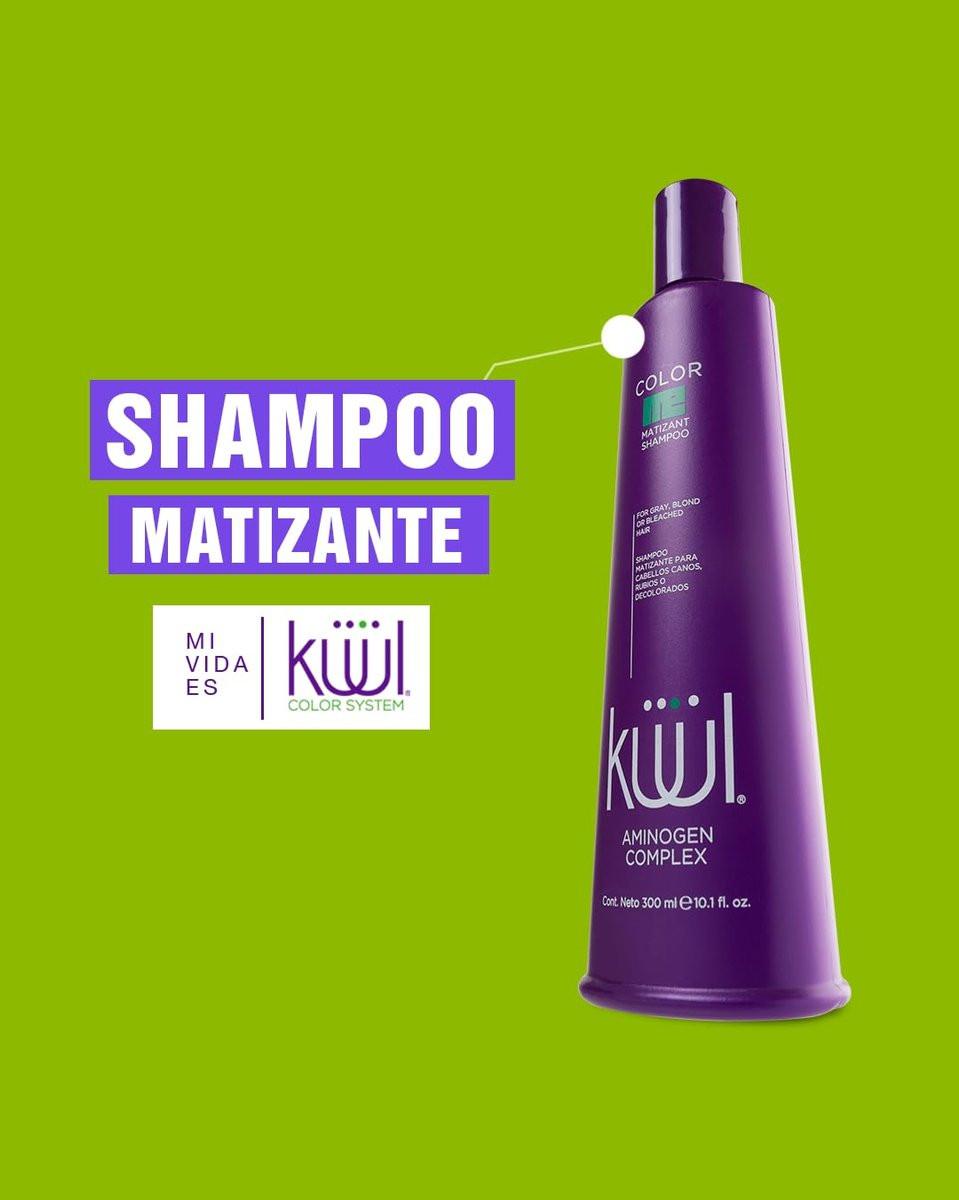 KUUL MATIZANT SHAMPOO 33,81 oz - Lila Shampoo für graues, blondes und blondiertes Haar (Lila Flüssigkeit) - 1000 ml