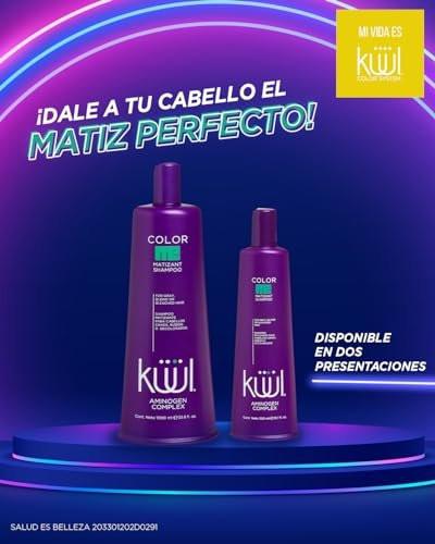 KUUL MATIZANT SHAMPOO 33,81 oz - Lila Shampoo für graues, blondes und blondiertes Haar (Lila Flüssigkeit) - 1000 ml