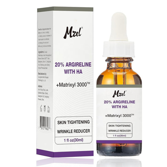 PAPABA 20% Argireline Serum mit Matrixyl 3000, reiner Hyaluronsäure und Vitamin C – Anti-Aging Gesichtsserum zur Reduzierung tiefer Falten und Stimulierung von Kollagen