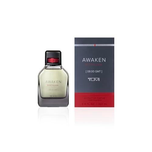 TUMI AWAKEN DISTILLED [08:00 GMT] Extrait De Parfum für Herren – Belebendes Cologne mit holzigen Noten – 100 ml