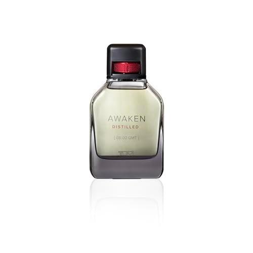 TUMI AWAKEN DISTILLED [08:00 GMT] Extrait De Parfum für Herren – Belebendes Cologne mit holzigen Noten – 100 ml