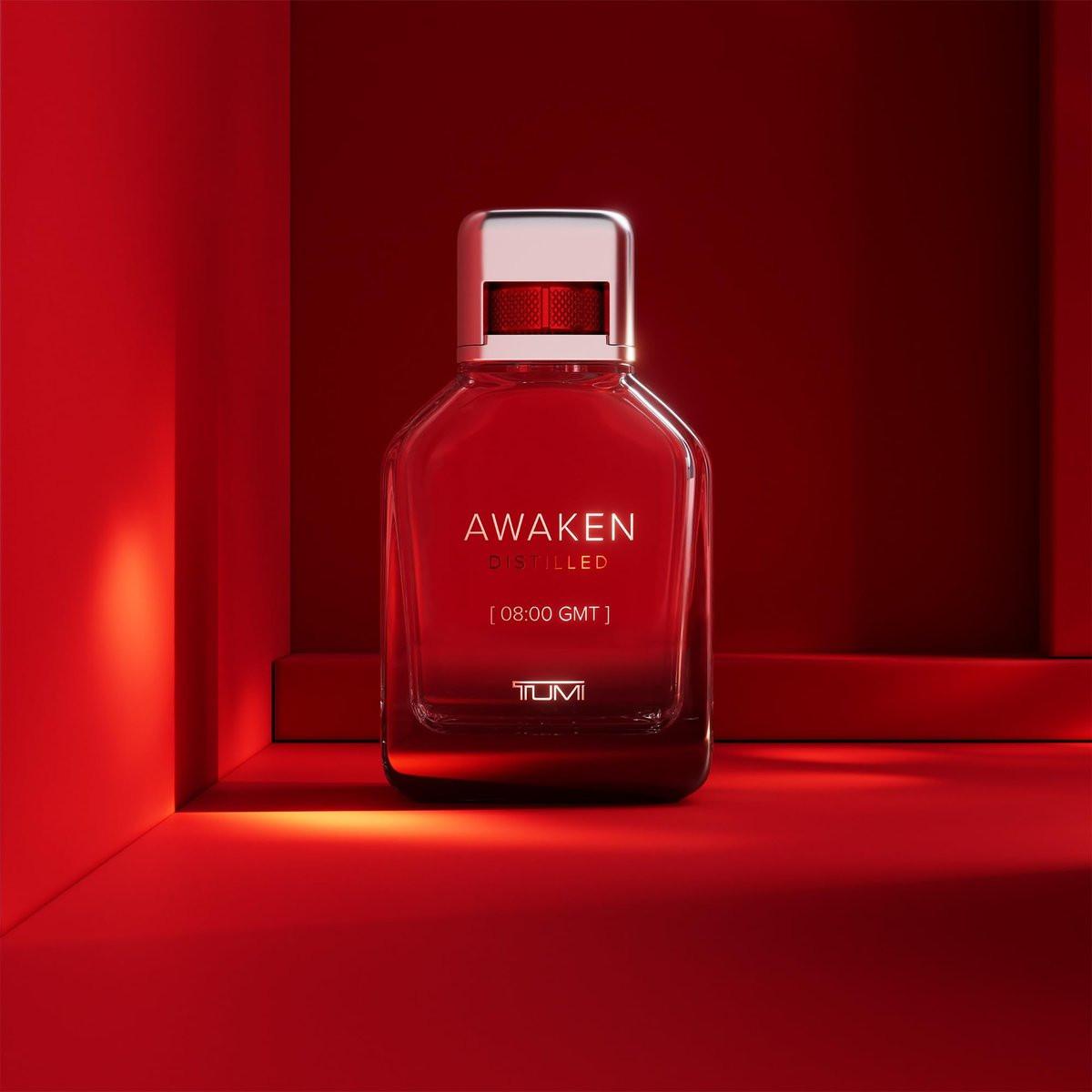 TUMI AWAKEN DISTILLED [08:00 GMT] Extrait De Parfum für Herren – Belebendes Cologne mit holzigen Noten – 100 ml