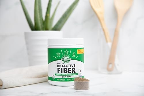 Manitoba Harvest Organischer BioActive Ballaststoff – 6g Ballaststoffe pro Portion, Hanf- & Flohsamenschalenpulver, Non-GMO, Vegan & Koscher, 227g