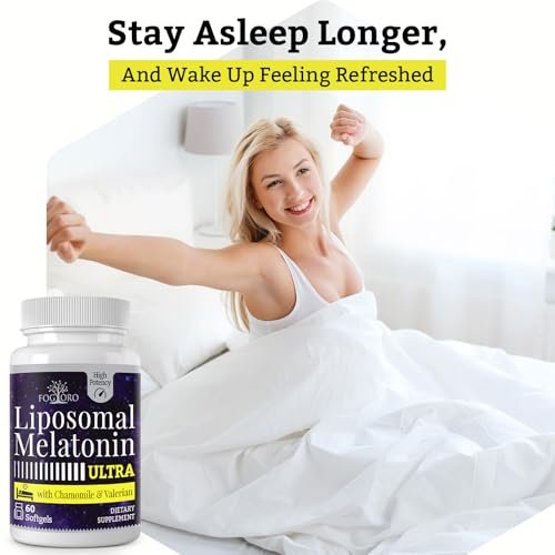 Fogoro Melatonin 60mg – Schneller einschlafen, länger durchschlafen, Hochdosiert