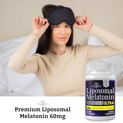 Fogoro Melatonin 60mg – Schneller einschlafen, länger durchschlafen, Hochdosiert