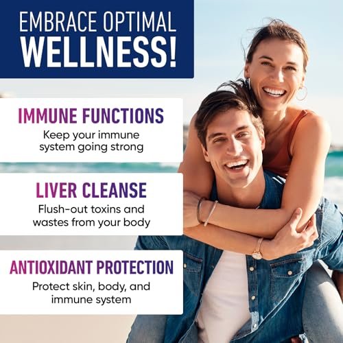 Liposomales Glutathion-Supplement 1000 mg + 750 mg – Glutathion liposomal mit Vitamin C + Phospholipid-Antioxidant-Komplex – Leberentgiftung und Immununterstützung – 120 Kapseln – Alternative zu Pulver & Flüssigkeit