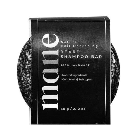 Mane Beard Shampoo Bar für Männer | Natürliche Holzkohle Bartseife mit Bambuskohle, Ginseng & Sheabutter | Handgefertigte Bart- & Haarpflege Seife | Sanft, sulfatfrei für alle Haartypen