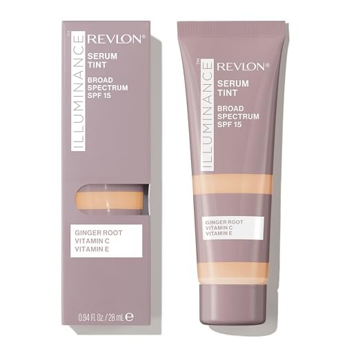 Revlon Illuminance Tinted Serum mit Dreifacher Hyaluronsäure, gleicht den Hautton aus und spendet den ganzen Tag Feuchtigkeit, LSF 15, 209 Buff Beige, 27 ml