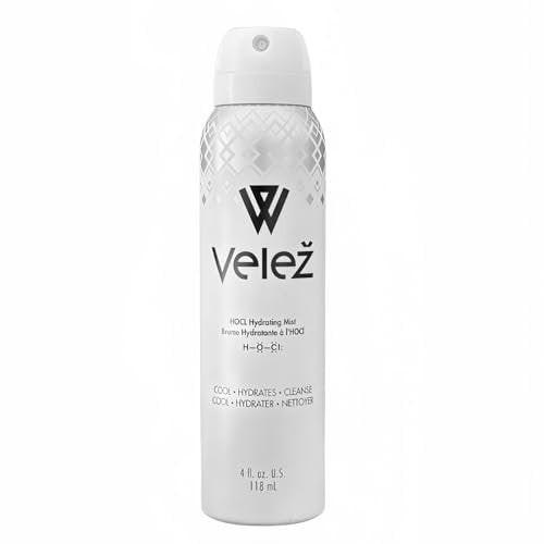 Velež HOCL Feuchtigkeitsspray für das Gesicht – Sanfter Gesichtsnebel mit Hypochloriger Säure + Reines Wasser, Erfrischt, Beruhigt & Reinigt die Haut, 118 ml