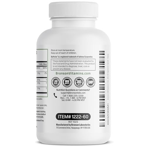Bronson DIM Balance+ Calcium-D-Glucarat, Brokkolisprossen & Vitamin D3 – 200 mg DIM pro Kapsel für ausgewogenen Östrogenstoffwechsel & Hormonhaushalt, 60 vegane Kapseln