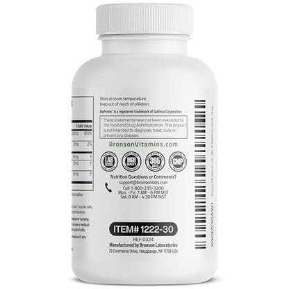 Bronson DIM Balance+ Calcium-D-Glucarat, Brokkolisprossen & Vitamin D3 – 200 mg DIM pro Kapsel, unterstützt den Östrogenstoffwechsel & ausgeglichene Hormonspiegel, Non-GMO, 30 vegane Kapseln