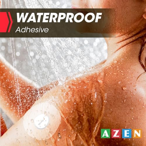 AZEN 60er-Pack G7-Klebepflaster wasserdicht, Premium vorgeschnittene Schutz-Hypoallergene Klebepflaster für G7, Atmungsaktiv & Transparent G7 Overpatch