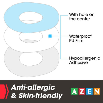 AZEN 60er-Pack G7-Klebepflaster wasserdicht, Premium vorgeschnittene Schutz-Hypoallergene Klebepflaster für G7, Atmungsaktiv & Transparent G7 Overpatch