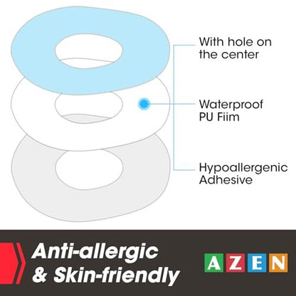 AZEN 60er-Pack G7-Klebepflaster wasserdicht, Premium vorgeschnittene Schutz-Hypoallergene Klebepflaster für G7, Atmungsaktiv & Transparent G7 Overpatch