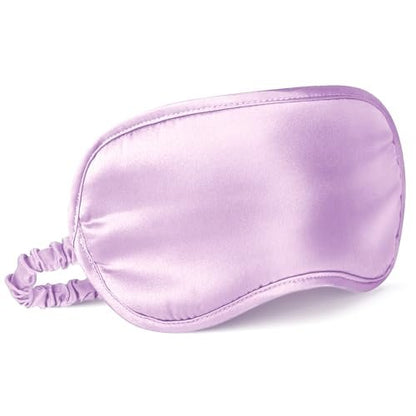 LULUSILK 100% Maulbeerseide Schlafmaske, Lavendel Seiden-Augenabdeckung zum Schlafen, 1 Stück