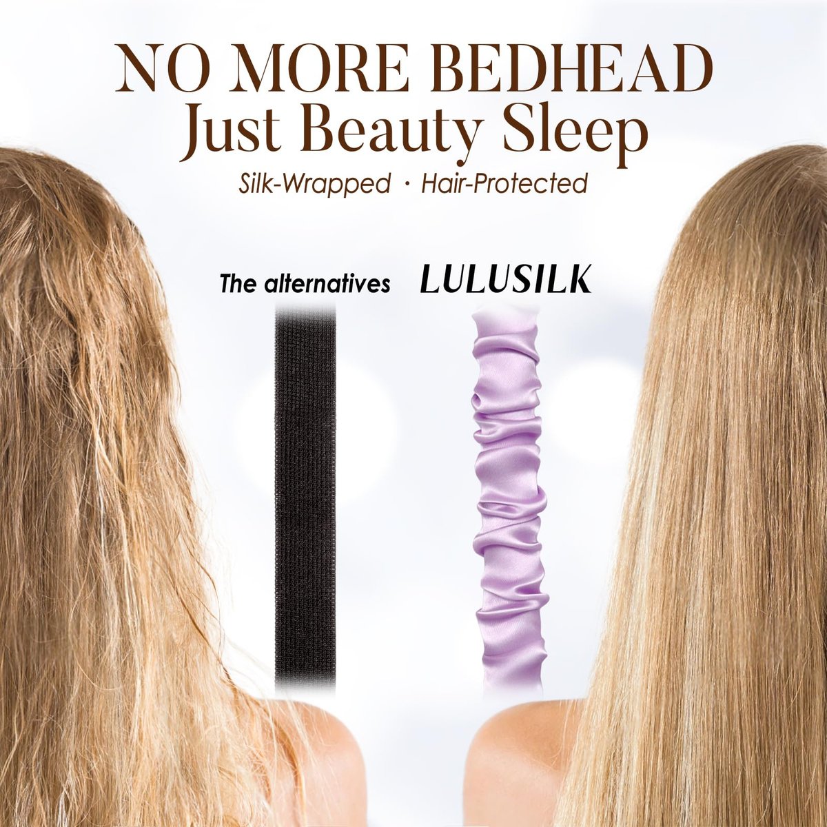 LULUSILK 100% Maulbeerseide Schlafmaske, Lavendel Seiden-Augenabdeckung zum Schlafen, 1 Stück