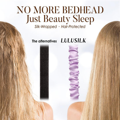LULUSILK 100% Maulbeerseide Schlafmaske, Lavendel Seiden-Augenabdeckung zum Schlafen, 1 Stück