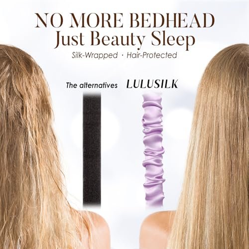 LULUSILK 100% Maulbeerseide Schlafmaske, Lavendel Seiden-Augenabdeckung zum Schlafen, 1 Stück