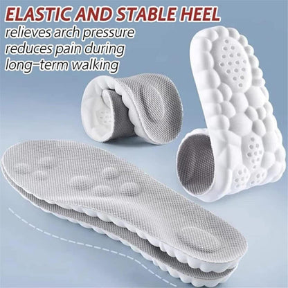 4D Cloud Technology Einlegesohle - Superweiche Komforteinlagen, Fußschutz mit Wolkengefühl, U-förmige Memory-Schaum-Einlegesohlen, 4D Sport Memory Foam Einlegesohlen (Grün, Herren 10.5-11.5/Damen 12-13)