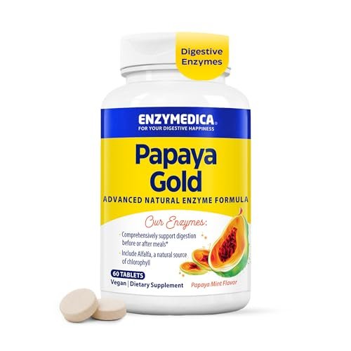 Enzymedica Papaya Gold Verdauungsenzyme, 60 Kautabletten