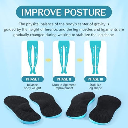 XINIFOOT Supinationskorrektur-Einlegesohlen für Männer & Frauen, Plantarfasziitis-Orthopädie-Einlagen zur Korrektur von Plattfüßen, O/X-Beinen, O-Beinen, Fersenschmerzen (Farbe: Supination Insoles)